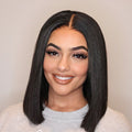 Smooth Blunt Cut 13x4 Frontal Lace Bob Wig 100% Human Hair | Silky Straight - US Only