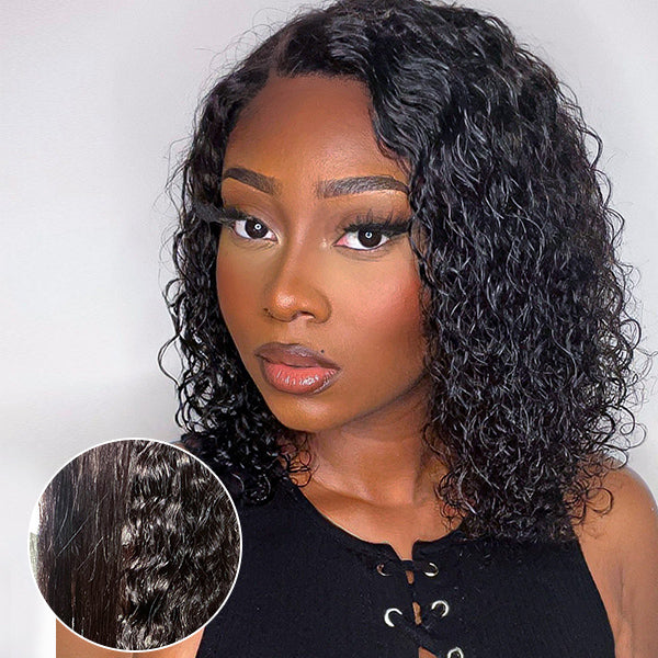 Weekly Special | Wet and Wavy 5x5 Closure Pre-Cut Lace Water Wave Wig Glueless Side Part Human Hair Wig Breathable Cap