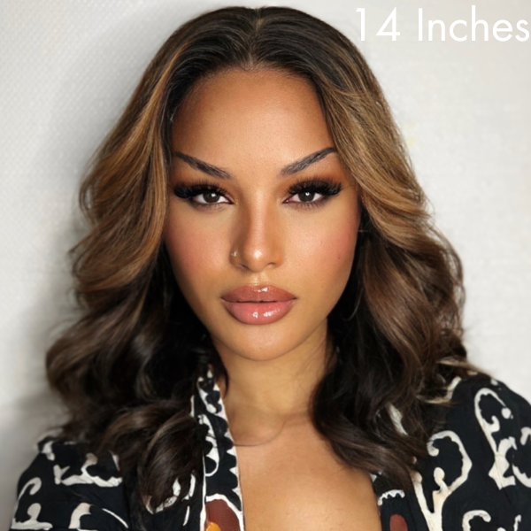 Blonde Mix Black Loose Wave Glueless 5x5 Closure HD Lace Wig- US Only