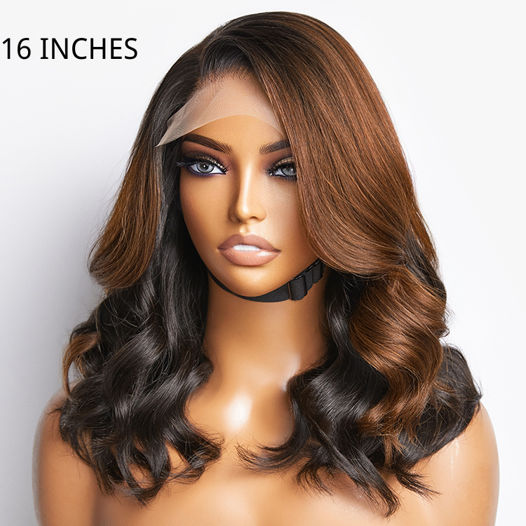 LIMITED STOCK | Luvme Hair 180% Density | Trendy Brown With Black Peekaboo Loose Wave Glueless 5x5 Closure Lace Wig