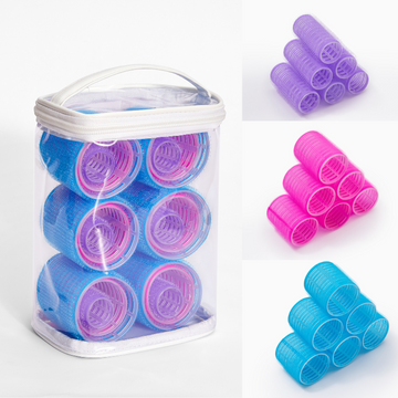 18pcs 3 Sizes Hair Curlers Roller Set Self Grip Holding for DIY or Hair Salon