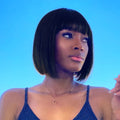 Glueless Short Bob Wig With Bangs - US ONLY
