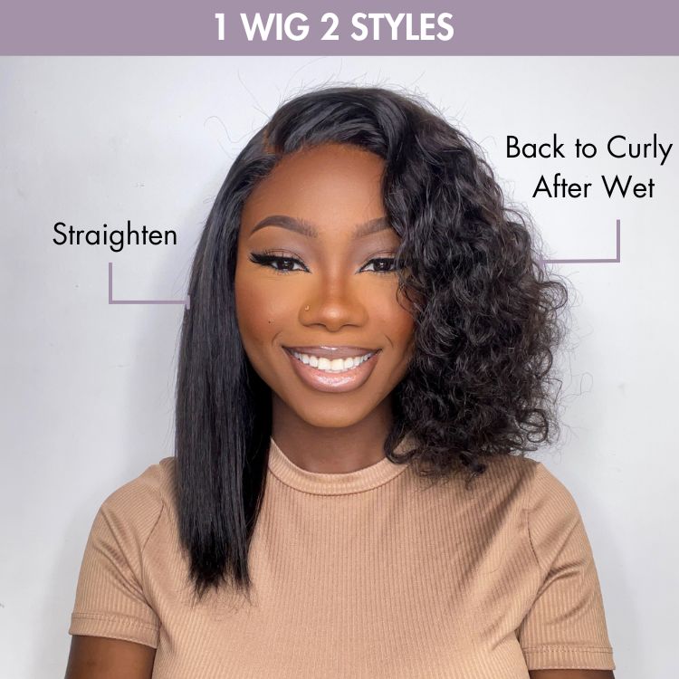 New Customers Only | Wet and Wavy 5x5 Closure Pre-Cut Lace Water Wave Wig Glueless Side Part Human Hair Wig