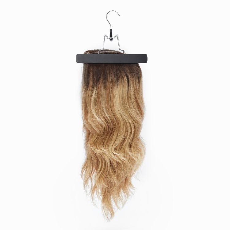 2pcs Portable Hair Extension Storage Wig Bags with Anti-slip Wooden Hanger & Transparent Zip Up Closure | Add-on Item