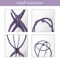 3pcs Portable Wig Stand Durable Collapsible Wig Holder for All Wig