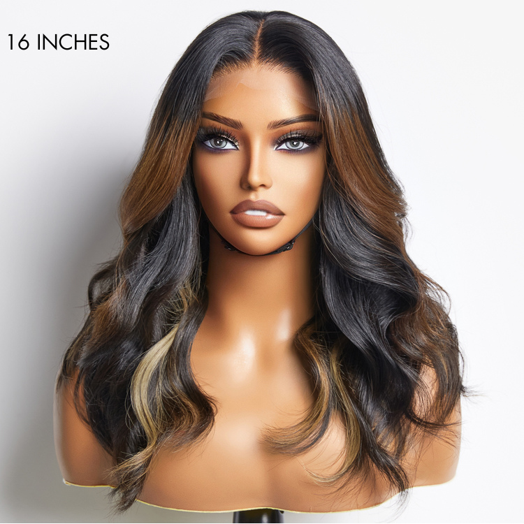 Combo Highlight Loose Wave Glueless 5x5 Closure HD Lace Wig | Large & Small Cap Size
