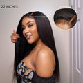 Final Stocks | 4C Edges | Natural Black  Kinky Edges Kinky Straight 5x5 Closure Glueless Long Wig - US Only