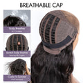 Get Free Wig | Brown Ombre Highlights Water Wave Glueless 5x5 Closure HD Lace Wig Breathable Cap Pre-cut Lace - US Only