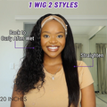 Wet And Wavy | Throw On & Go Water Wave Glueless Long Headband Wig - US Only