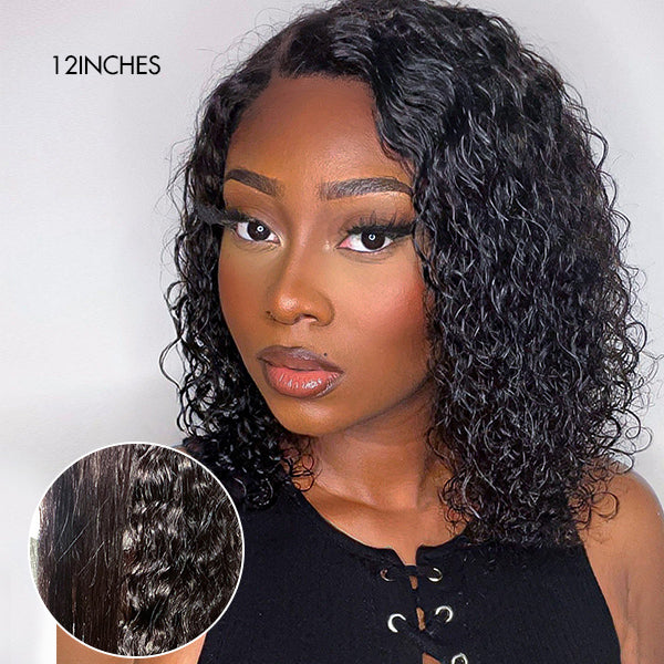 Weekly Special | Wet and Wavy 5x5 Closure Pre-Cut Lace Water Wave Wig Glueless Side Part Human Hair Wig Breathable Cap