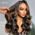 LIMITED STOCK | Luvme Hair 180% Density | Trendy Brown With Black Peekaboo Loose Wave Glueless 5x5 Closure Lace Wig