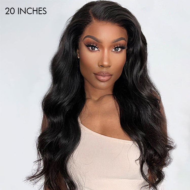 Special Deal | Natural Black Body Wave 13x4 Frontal HD Lace Glueless Side Part Long Wig - US ONLY