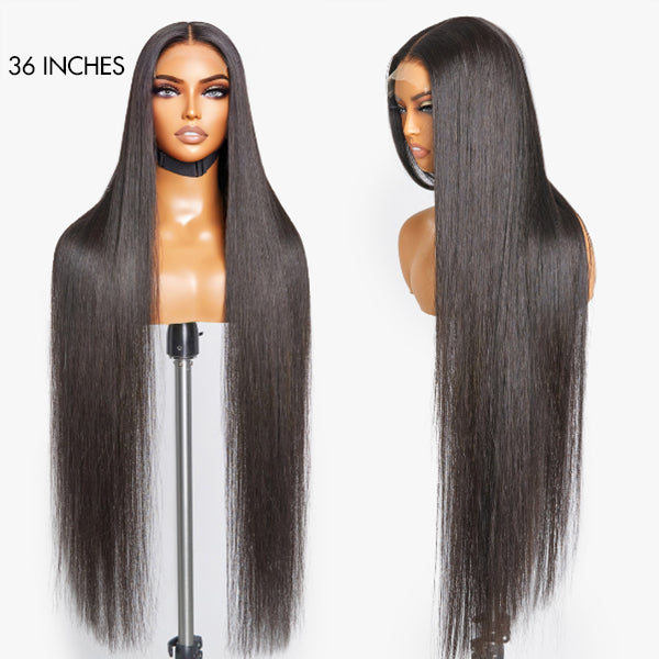 Luvme Hair 180% Density Royal Luxury Super Long Silky Straight 5x5 Closure HD Lace Wig 100% Human Hair