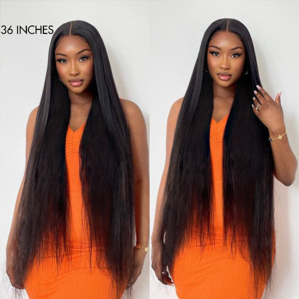 Luvme Hair 180% Density Royal Luxury Super Long Silky Straight 5x5 Closure HD Lace Wig 100% Human Hair