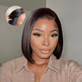 Glueless 13x4 Frontal Lace Ear to Ear Silky Straight C Part Bob Wig Pre-bleached - US Only