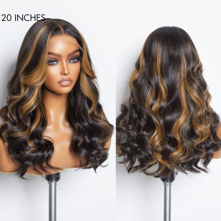 Blonde Mix Black Loose Wave Glueless 5x5 Closure HD Lace Wig- US Only