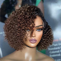 Weekly Special | Trendy Short Cut Curly Minimalist HD Lace Glueless Side Part Wig 100% Human Hair