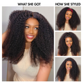 Afro Curly Glueless Free Parting 13x4 Frontal Lace Wig | Real HD Lace - US Only