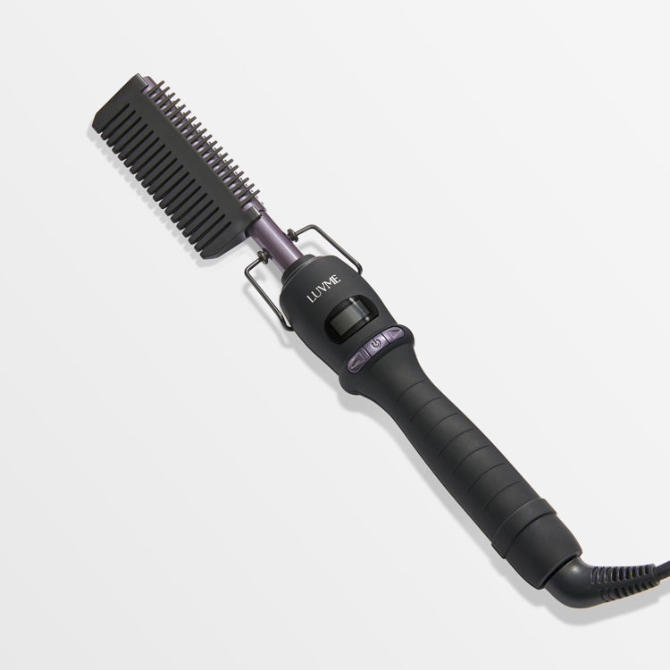 Electric Hot Comb with US Plug  for Wigs and Natural Hair, 30s Fast Heating & Adjustable Temp