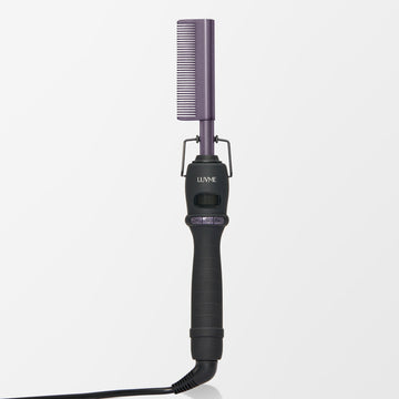 Electric Hot Comb with US Plug  for Wigs and Natural Hair, 30s Fast Heating & Adjustable Temp