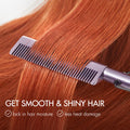 Electric Hot Comb with US Plug  for Wigs and Natural Hair, 30s Fast Heating & Adjustable Temp