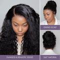 Special Deal | Water Wave 360 Lace Long Wig 100% Human Hair Pre-bleached & Pre-plucked