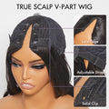 Exclusive Sale | Protective V Part Glueless Long Wig 100% Human Hair (Kinky Straight / Body Wave / Jerry Curly)