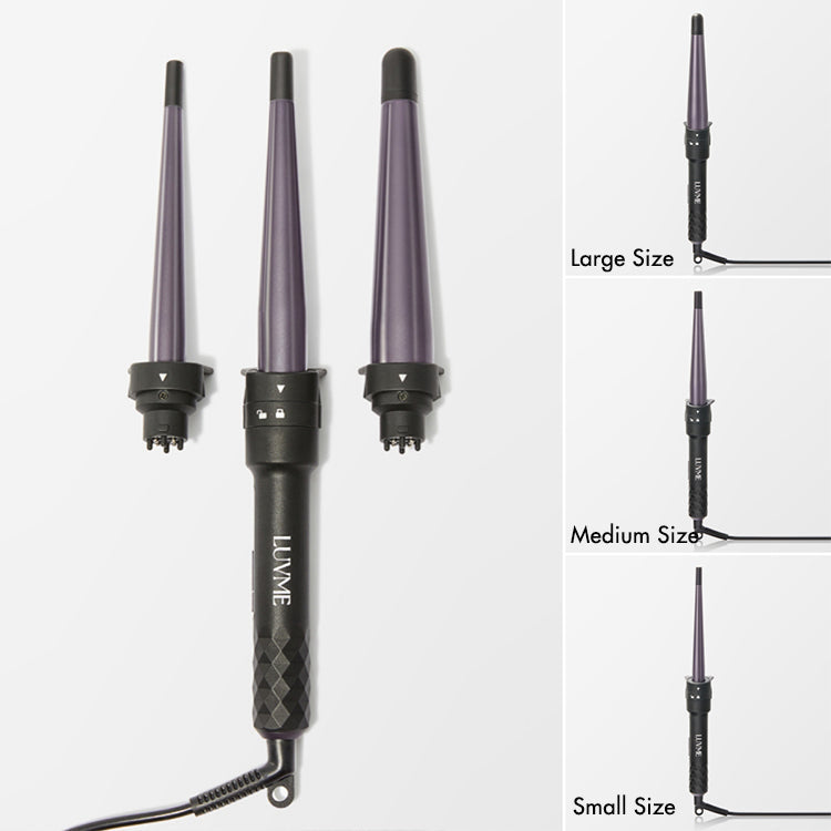 US ONLY - 3 in 1 Curling Iron Set with US Plug, Fast Heating, for Natural Hair and Wig