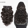 2 Packs Straight / Body Wave / Kinky Curly / Yaki Straight / Kinky Straight Clip in Hair Extensions with Free Gift