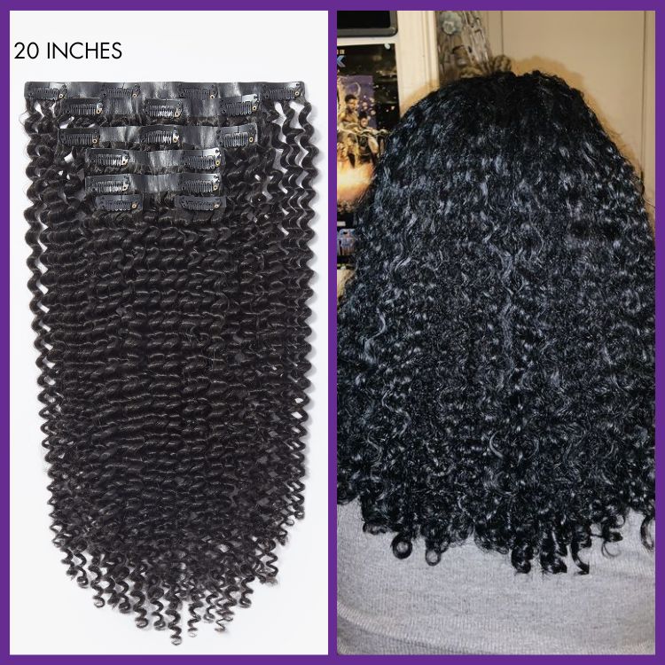 Exclusive Sale | Straight / Body Wave / Kinky Curly / Yaki Straight / Kinky Straight Clip in Hair Extensions Real Human Hair Pieces 135g 9pcs / 7pcs with Free Gift