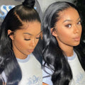 Special Deal | Natural Black Body Wave 13x4 Frontal HD Lace Glueless Side Part Long Wig - US ONLY