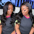 Special Deal | Natural Black Body Wave 13x4 Frontal HD Lace Glueless Side Part Long Wig - US ONLY