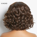 Weekly Special | Beginner Friendly Brown Loose Wave Glueless Minimalist Lace Shoulder Length Wavy Bob Wig with Bangs