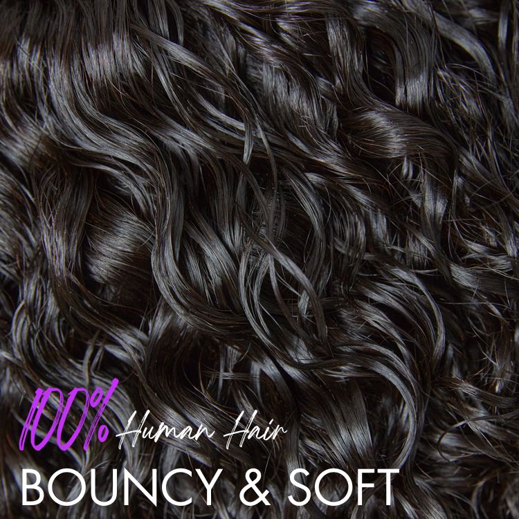 Weekly Special | Slicked-Back Short Cut Curly Glueless 13x4 Lace Front Wig 100% Human Hair - US Only