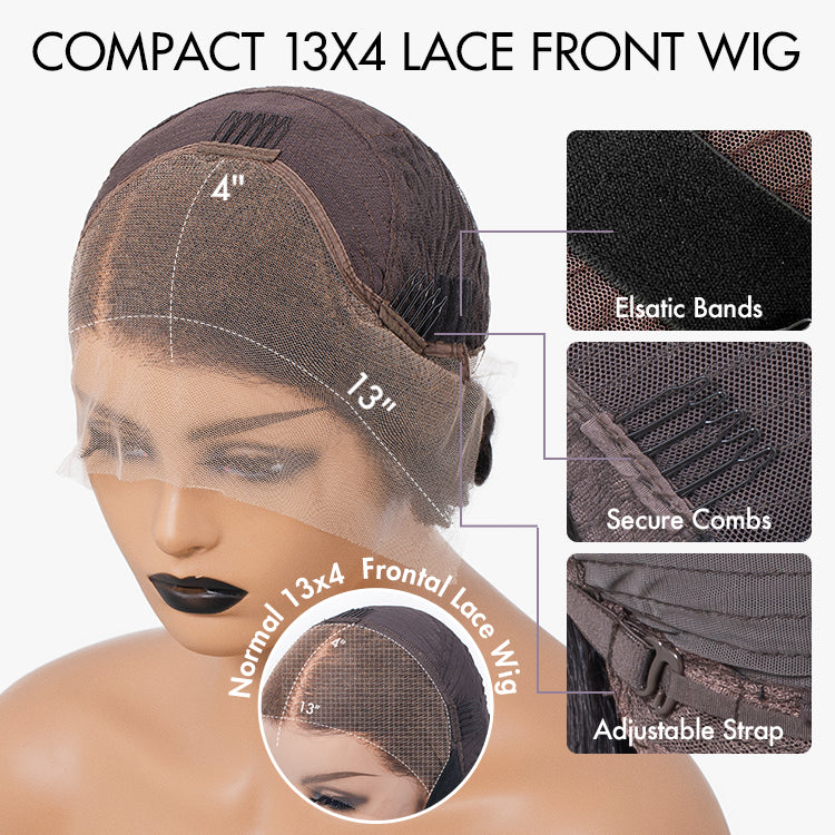 Weekly Special | Slicked-Back Short Cut Curly Glueless 13x4 Lace Front Wig 100% Human Hair - US Only
