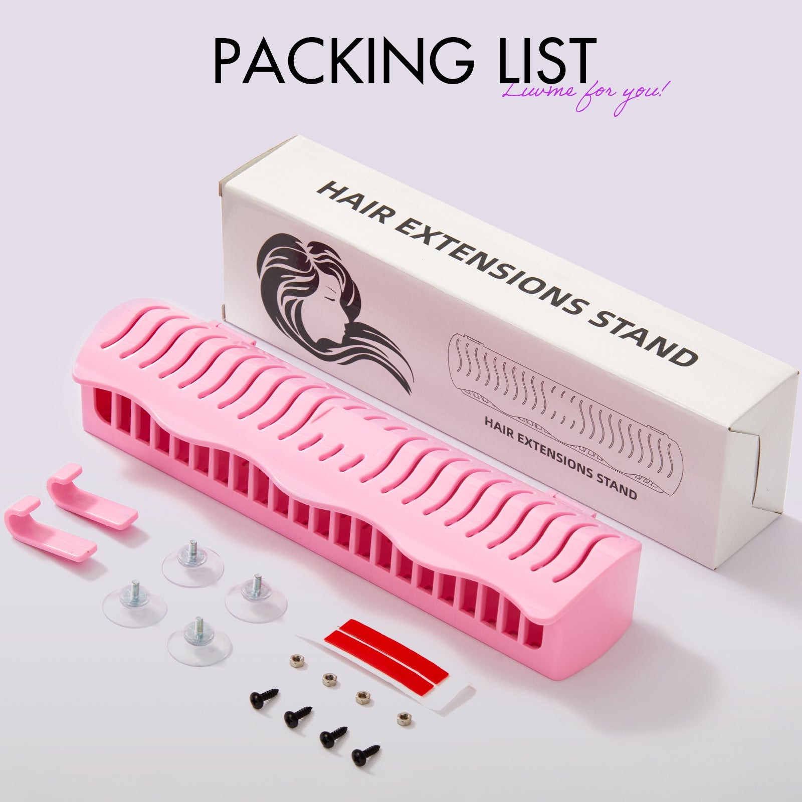 US Only | 1pc Hair Extension Holder, Storage for Clip-in, Tape-in, Bundles & Weft