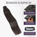 Ultra Natural Seamless Yaki Straight Clip in Extensions Human Hair with Free Gift - Limited Offer