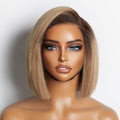 New Customers Only | Put On & Go Blunt Cut Straight Bob Minimalist HD Lace Glueless C Part Wig