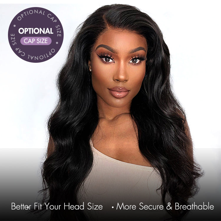Special Deal | Natural Black Body Wave 13x4 Frontal HD Lace Glueless Side Part Long Wig - US ONLY