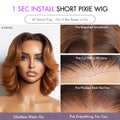 Weekly Special | 1 SEC INSTALL WIG | Elegant Boss Vibe Short Pixie Cut Ombre Ginger Glueless Minimalist HD Lace Wig Ready to Go