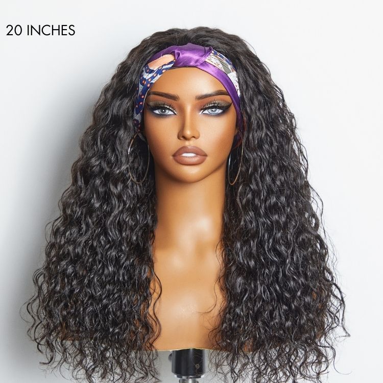 Wet And Wavy | Throw On & Go Water Wave Glueless Long Headband Wig - US Only