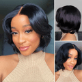 Exclusive Sale | 1 SEC INSTALL WIG | Elegant Boss Vibe Short Pixie Cut Natural Black / Ombre Brown Glueless Minimalist HD Lace Wig Pre Cut Lace
