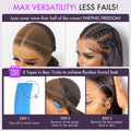 Get Free Wig | PreMax | Nature Max Yaki Straight Ear-to-ear Glueless 13x6 Frontal HD Lace C Part Wig Pre-cut Lace - US Only
