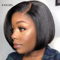 New Customers Only | Put On & Go Blunt Cut Straight Bob Minimalist HD Lace Glueless C Part Wig