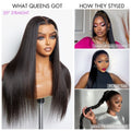 Exclusive Sale | Luvme Hair Full Lace Classy Natural Black Body Wave / Straight Free Parting Half Up Half Down Wig