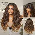 Luvme Hair PartingMax Glueless Wig Ombre Brown Loose Body Wave 7x6 Closure HD Lace Wig - US Only