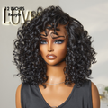 Luvme Hair Mature Bouncy Curl Left C Part Glueless Minimalist HD Lace Wig Pre-Cut Lace