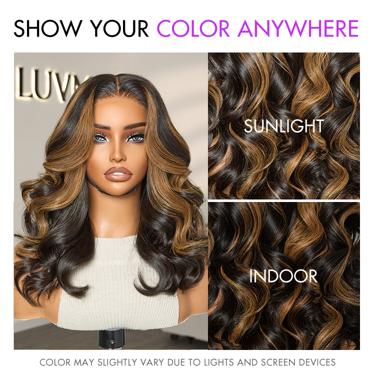 Special Deal | PreMax Wigs | Blonde Mix Black Loose Wave Glueless 5x5 Closure HD Lace Wig Pre-Cut Lace | Large & Small Cap Size