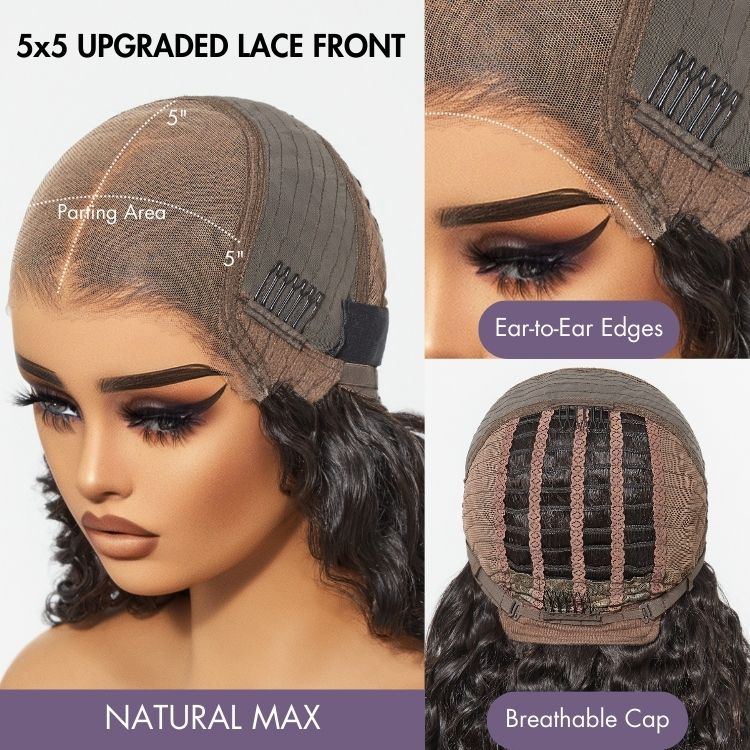 Special Deal | Super Natural Hairline Deep Wave Glueless 5x5 Upgraded Lace Front Long Curly Wig Breathable Cap