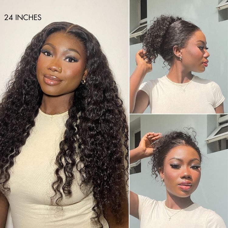 PreMax Wigs - HD Full Lace Water Wave / Straight Flexi-Fit Invisi Drawstring Cap Long Wig